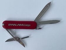 Vintage Pan Am Cargo Red Pocket Knife / Pen Knife ~ Swiss Victorinox Rostfrei picture