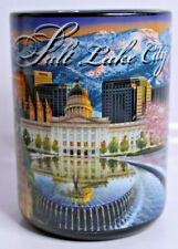 Salt Lake City Utah Skyline City Scenes Brigham Large Collector Coffee Cup Mug picture
