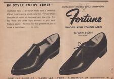 Fortune Dress Shoes Suit Mens Clothes Leather Vintage Print Ad Page picture