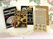 84 Card Tricks Hugh Morris Vintage 1936 Playing Card Tricks Leeming Magic picture