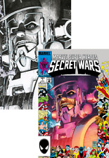 Marvel Super Heroes Secret Wars #1 Art Adams Galactus Frame Virgin Variant Set picture