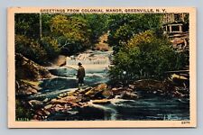 Greetings from Colonial Manor Greenville New York Postcard picture