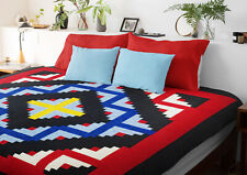 Graphic Log Cabin Barn Raising FINISHED Quilt -- Excellent Masculine Look picture