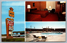 Postcard Fuller's Best Western Motel Brinkley Arkansas Posted 1971 picture