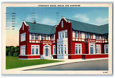 1941 Community House, Berlin New Hampshire NH Posted Vintage Cancel Postcard picture