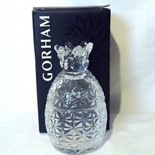 Gorham Crystal Glass Pineapple Jar NEW Open Box 5 Inches Tall  picture
