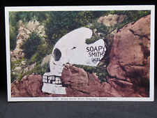 Soapy Smith Skull Skagway Alaska Linen Postcard  UNPOSTED  (0039) picture