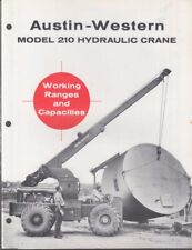 Austin-Western Model 210 Hydraulic Crane Working Ranges & Capacities folder picture