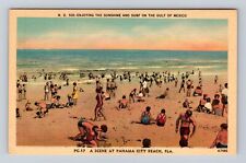 Panama City FL-Florida, Sunshine And Surf On The Gulf, Antique Vintage Postcard picture