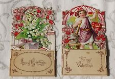 Vintage Valentines, Fold Down, Lot of 2 picture