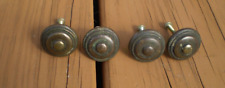 LOT OF 4 VINTAGE SOLID BRASS KNOBS picture