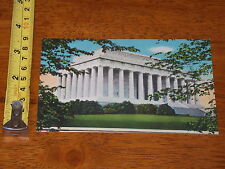 POSTCARD VINTAGE VISTA OF LINCOLN MEMORIAL WASHINGTON DC picture