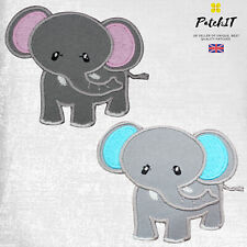 Cute Baby Elephant Patch to Iron/ Sew on, Embroidered Cloth Patches,Badge picture