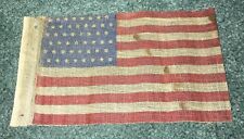 Original WWI Era Gauze 48 Star American Parade Flag 6 X 3 & 1/2 Inches picture