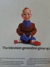 Sony MTV 1986 Print Ad Television Howdy Doody Doll Sitting picture