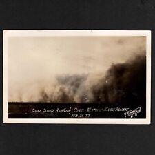 RPPC KS Western Kansas: 2-21-1935 DUST CLOUD Rolling Over Prairie UNUSED Ex picture