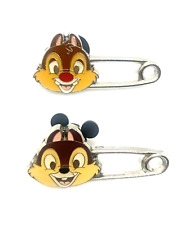X2 HKDL Disney Chip & Dale Safety Pin Set Lot Of 2 picture