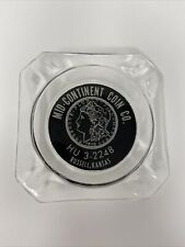 Vintage Russell Kansas Advertising Ashtray Mid-Continent Coin Co. Glass picture