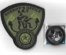 EL PASO COUNTY SHERIFF'S OFFICE ERT PVC PATCH & NARCOTICS CHALLENGE COIN TX  picture