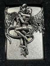 Zippo angel &devil love Zippo Lighter  New In Wood Box picture