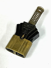 APPLIANCE CORD END 2-Prong VINTAGE Bakelite & Brass 5A 250V 10A 125V NEW AC2 picture