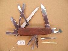 Victorinox Huntsman Swiss Army Pocket Knife - Hardwood Scales - Very Good picture