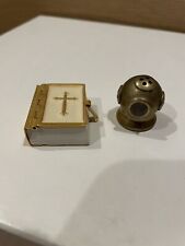 Adorable Tiny Gold and Enamel Holy Bible Miniature Really Printed picture