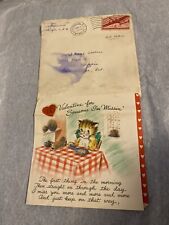 Vintage WWII 1945 Military Valentines Day Greeting Card ~ Missing Soldier picture