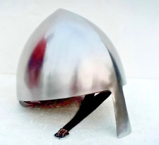 Medieval Nasal Helmet 18 Gauge Steel larp Helmet Battle Warrior Costume Viking picture