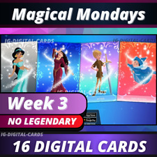 Topps Disney Collect Magical Mondays Week 3 NO LEGENDARY  [16 DIGITAL CARDS] picture