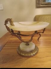 Large Antique  Onyx and Bronze Gilt Compote picture
