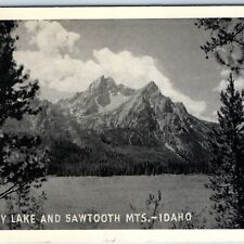 c1940s Near Nampa, ID Stanley Lake & Sawtooth Mountains Mts. Forest Service A206 picture