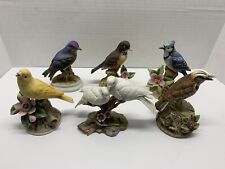 READ VINTAGE Lot (6) Bird Figurines - Andrea, Lefton, Gorham, Maruri - DETAILED picture