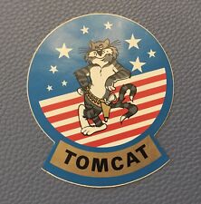 F-14 Tomcat Fighter Aircraft Navy Air Force  Authentic Old Sticker Vintage picture