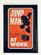 RARE 1982 Topps • Donkey Kong •  JUMP MAN AT WORK Sticker Super Mario Nintendo picture
