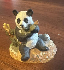 Royal Heritage Ceramic Panda With Bamboo Figurine picture