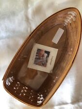 Longaberger “Row Your Boat” Basket w/ plastic Protector NEW (no dividers) picture