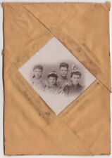 CIRCA 1890s CABINET CARD FOUR GORGEOUS YOUNG LADIES NAMED GERMANTOWN OHIO picture