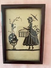 Vintage Silhouette Framed Picture (4.5*6.5) picture