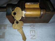 Vintage Corbin 6-Pin Knob & Lever Cylinder With 2 Factory Nickel Silver Keys picture
