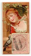 c1889 Duke's Postage Stamp card - Pigeon Mail - Great Britain stamp Sc 80 picture