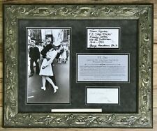 RARE V-J Day Celebration (Sailor Kissing Nurse) signed Custom Framed display-JSA picture