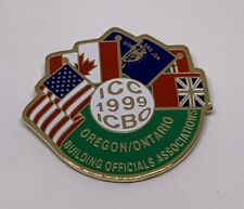 Ontario Oregon Building Official Association ICBO ICC 1999 Flags Lapel Pin (165) picture