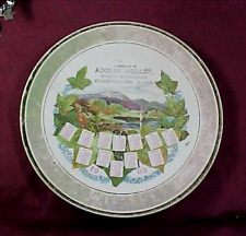 Vintage 1909 Advertising Calendar Plate Adolph Wellen Store, Starkweather ND picture