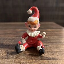 Vintage Mini Pixie Elf Rubber Figurine Christmas Hong Kong picture