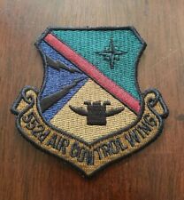 Vintage 552d Air Control Wing Subdued Sew-On BDU Patch ACW Air Force USAF picture