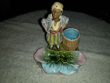 Vintage 1920s Porcelain Figure with Ashtray picture