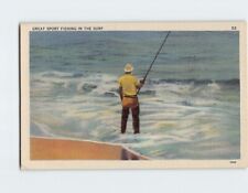 Postcard Great Sport Fishing in the Surf picture