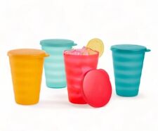 Tupperware New 16 OZ IMPRESSIONS TUMBLERS WITH FLAT SEALS picture