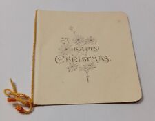 Antique A Happy Christmas Greeting Card  3